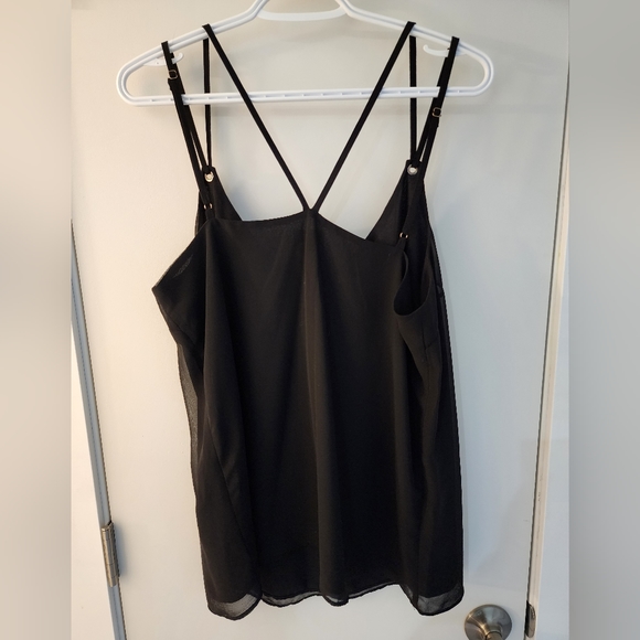 Black Le Chateau Tank Top Size L - Picture 3 of 3